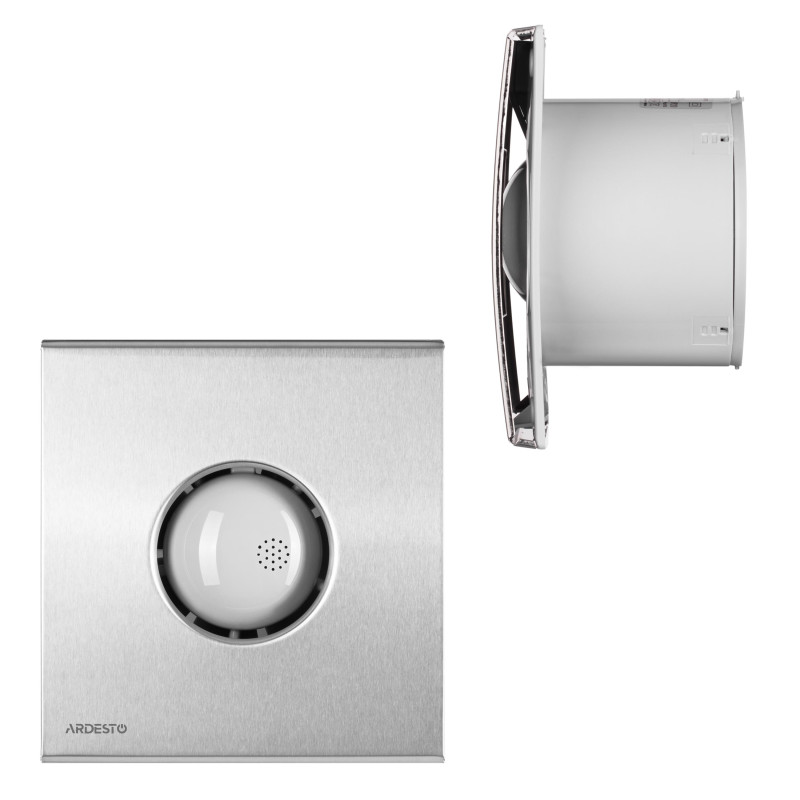 ARDESTO Витяжний вентилятор BFC-100S 15 Вт, 70 м3/г, 2400 об./хв., 30 дБ, cріблястий (BFC-100S)