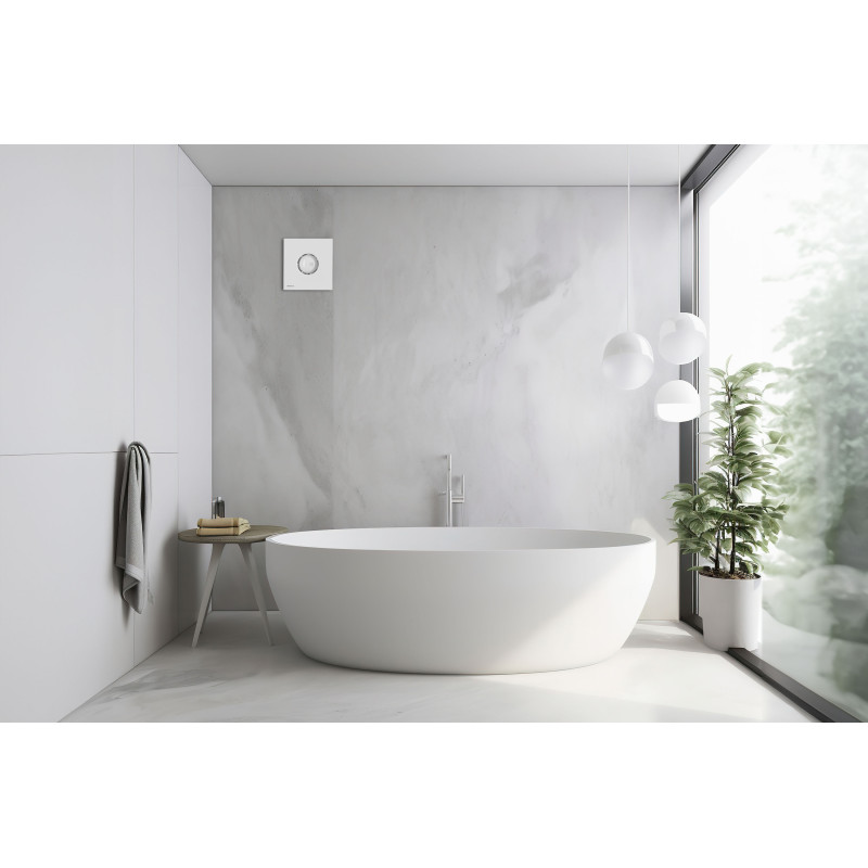 ARDESTO Витяжний вентилятор BFC-100W 15 Вт, 70 м3/г, 2400 об./хв., 30 дБ, білий (BFC-100W)