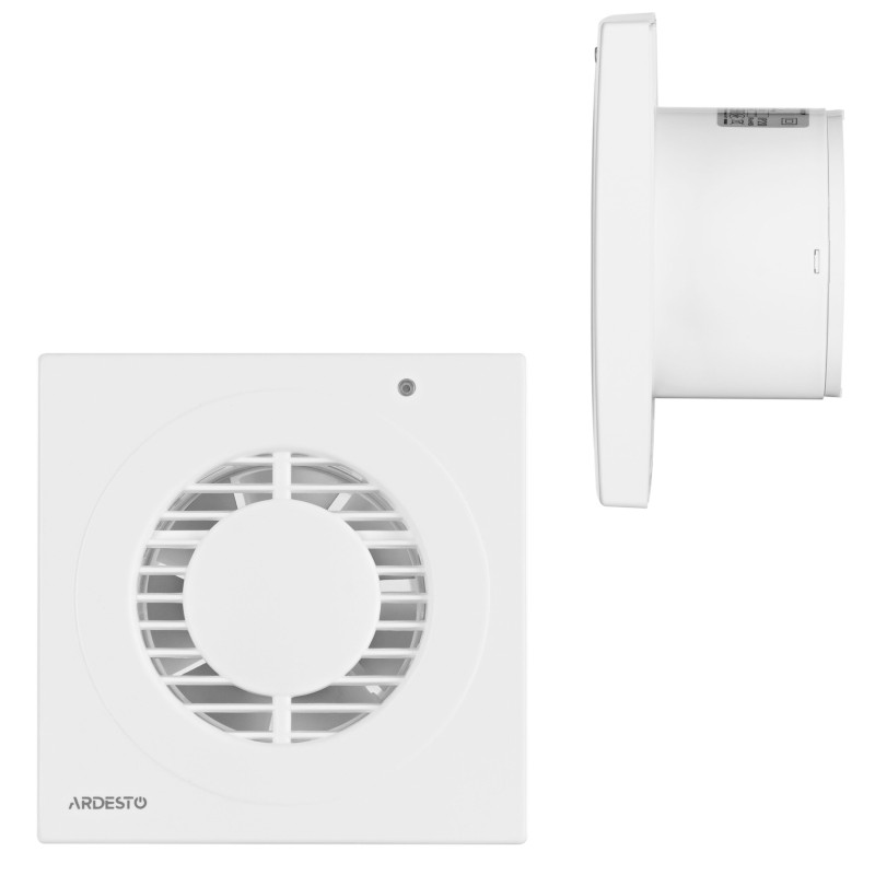 ARDESTO Витяжний вентилятор BFO-120W 20 Вт, 150 м3/г, 2300 об./хв., 35 дБ, білий (BFO-120W)