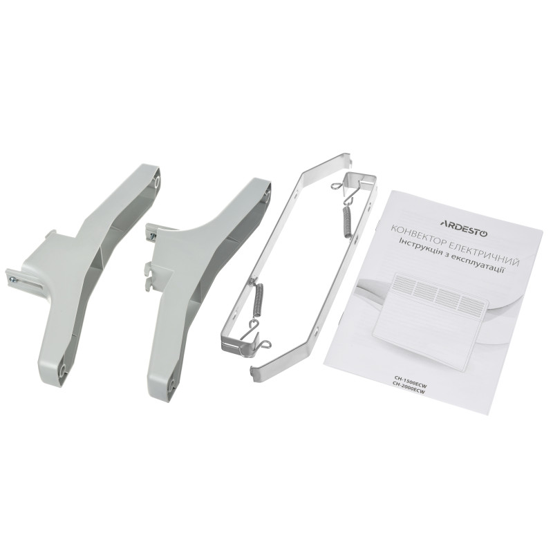 ARDESTO Конвектор, 20м2, 2000Вт, електр. упр-ння, закр. нагрів. елемент, дисплей, програматор, IP24, білий (CH-2000ECW)