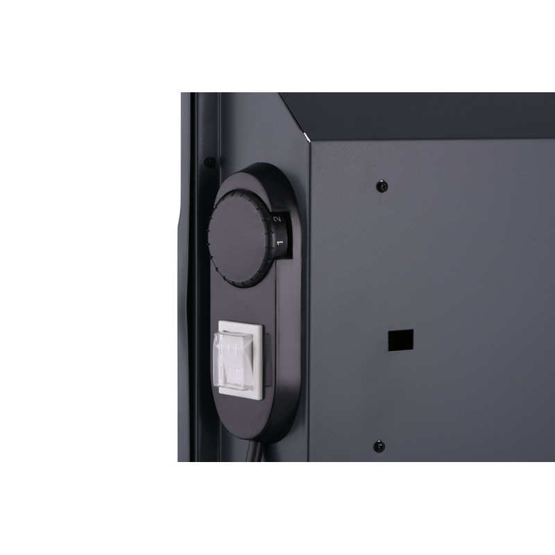 ARDESTO Конвектор електричний CH-1500MCA, 1500 Вт, 15 м2, закритий нагрів. елемент, IP24, мех. керування, антрацит матовий (CH-1500MCA)