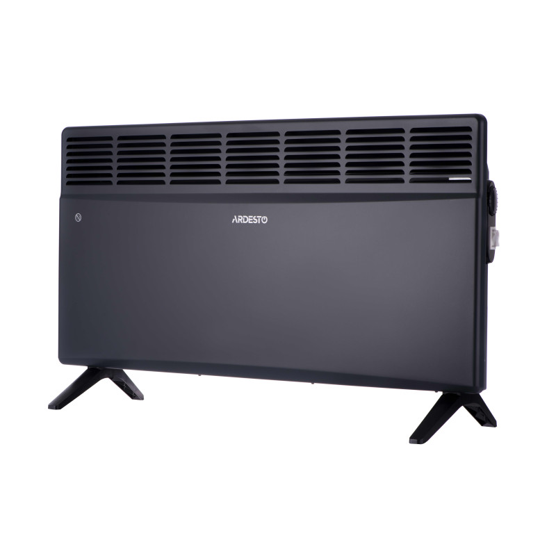 ARDESTO Конвектор електричний CH-2500MCA, 2500 Вт, 25 м2, закритий нагрів. елемент, IP24, мех. керування, антрацит матовий (CH-2500MCA)