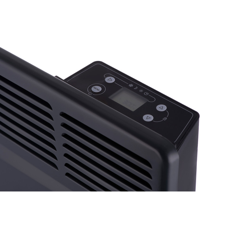 ARDESTO Конвектор електричний СН-2000ECW, 2000 Вт, 20 м2, LED-дисплей, IP24, антрацит матовий (CH-2000ECA)