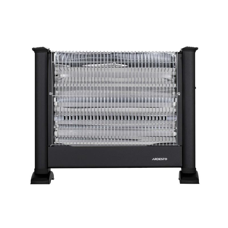 ARDESTO Обігрівач інфрачервоний кварцевий, 15м2, 1650Вт, мех. упр-ння, підлоговий, чорний (IHS-1650)