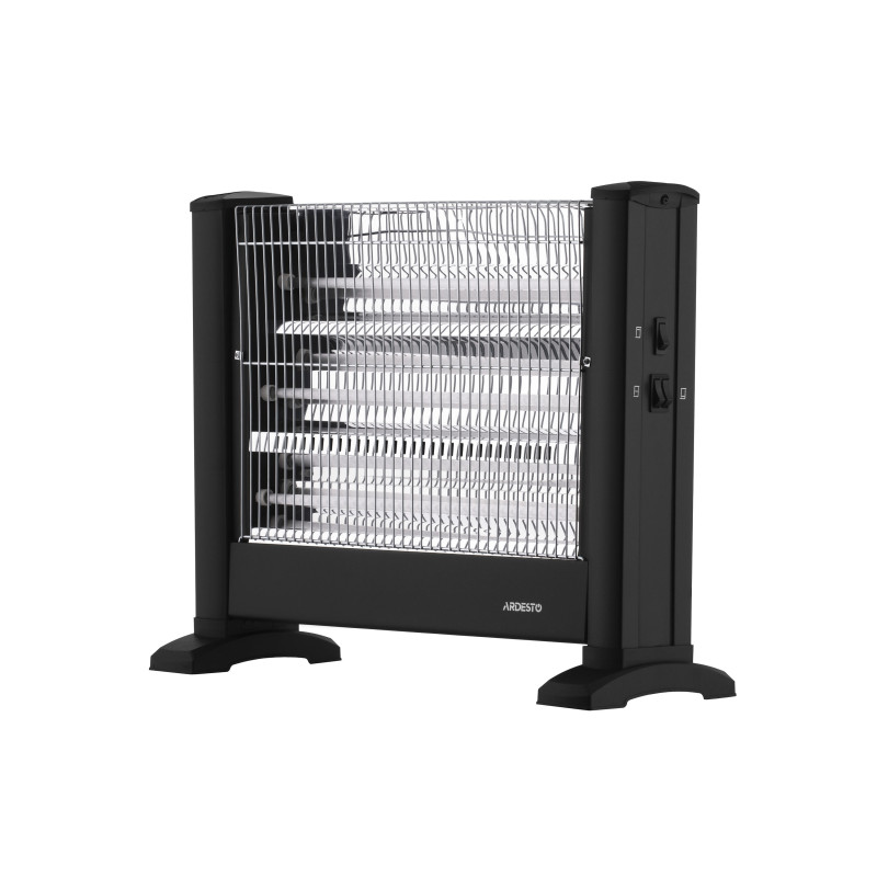 ARDESTO Обігрівач інфрачервоний кварцевий, 15м2, 1650Вт, мех. упр-ння, підлоговий, чорний (IHS-1650)