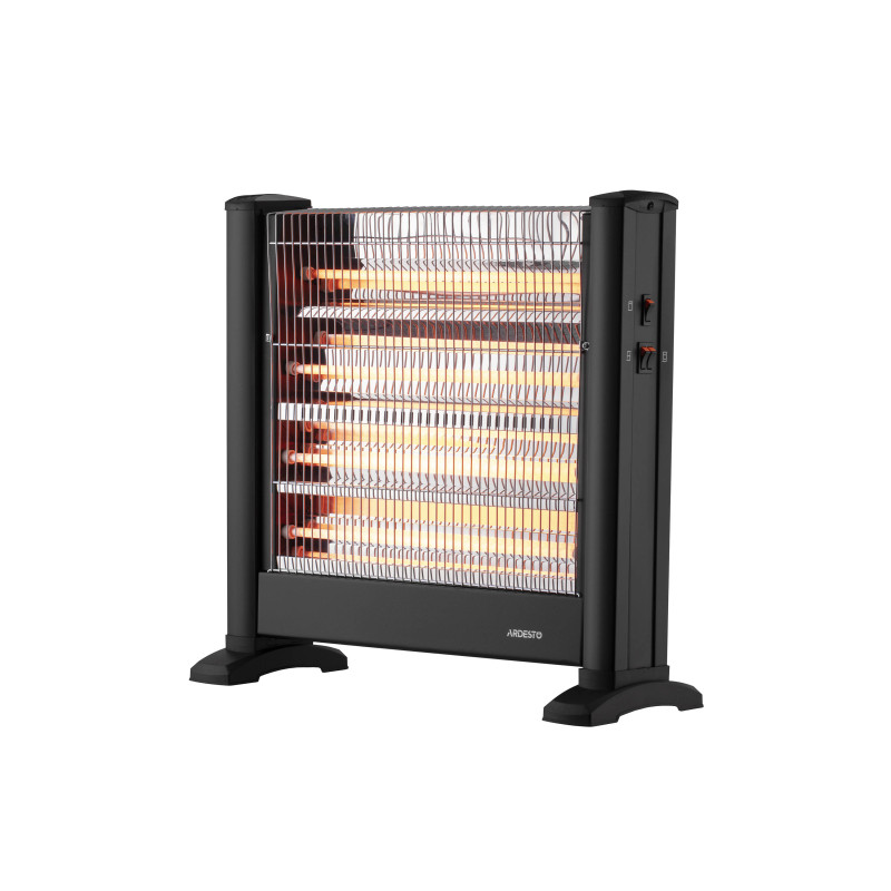 ARDESTO Обігрівач інфрачервоний кварцевий, 22м2, 2200Вт, мех. упр-ння, підлоговий, чорний (IHS-2200)
