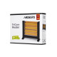 ARDESTO Обігрівач інфрачервоний кварцевий, 22м2, 2200Вт, мех. упр-ння, підлоговий, чорний (IHS-2200)