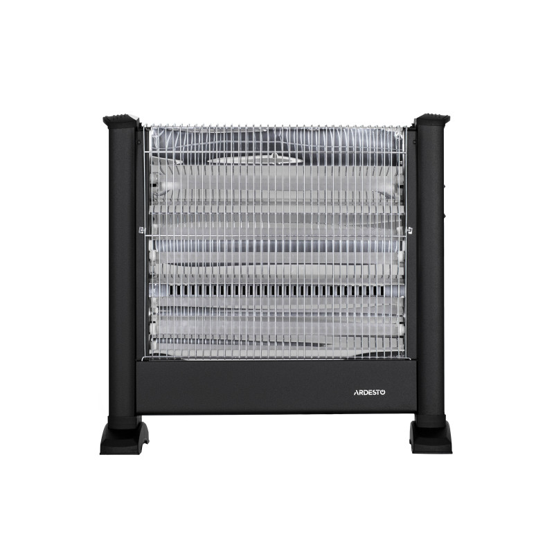 ARDESTO Обігрівач інфрачервоний кварцевий, 22м2, 2200Вт, мех. упр-ння, підлоговий, чорний (IHS-2200)