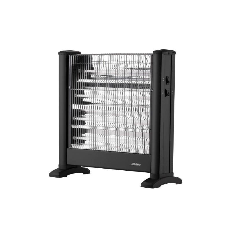 ARDESTO Обігрівач інфрачервоний кварцевий, 22м2, 2200Вт, мех. упр-ння, підлоговий, чорний (IHS-2200)
