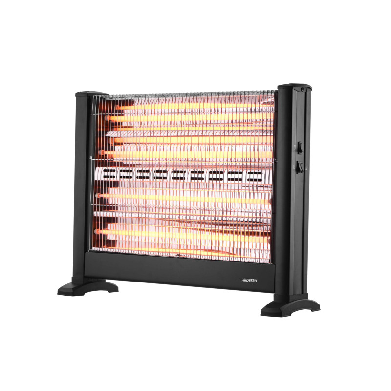 ARDESTO Обігрівач інфрачервоний кварцевий, 28м2, 2500Вт, мех. упр-ння, підлоговий, чорний (IHS-2800)