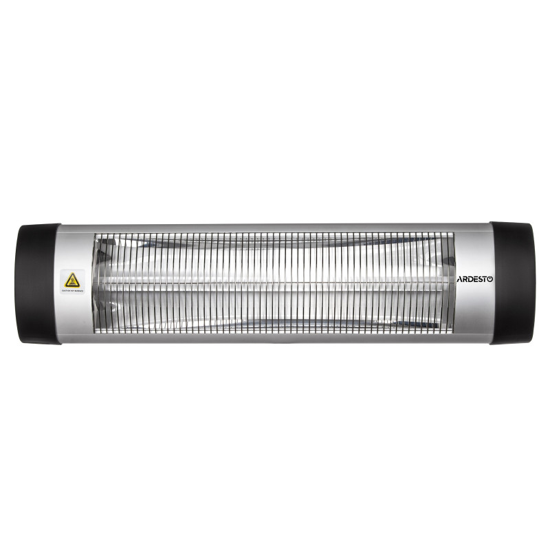 ARDESTO Обігрівач інфрачервоний кварцовий, 12м2, 2500Вт, мех. упр-ння, сірий/чорний (IH-2500-Q1S)