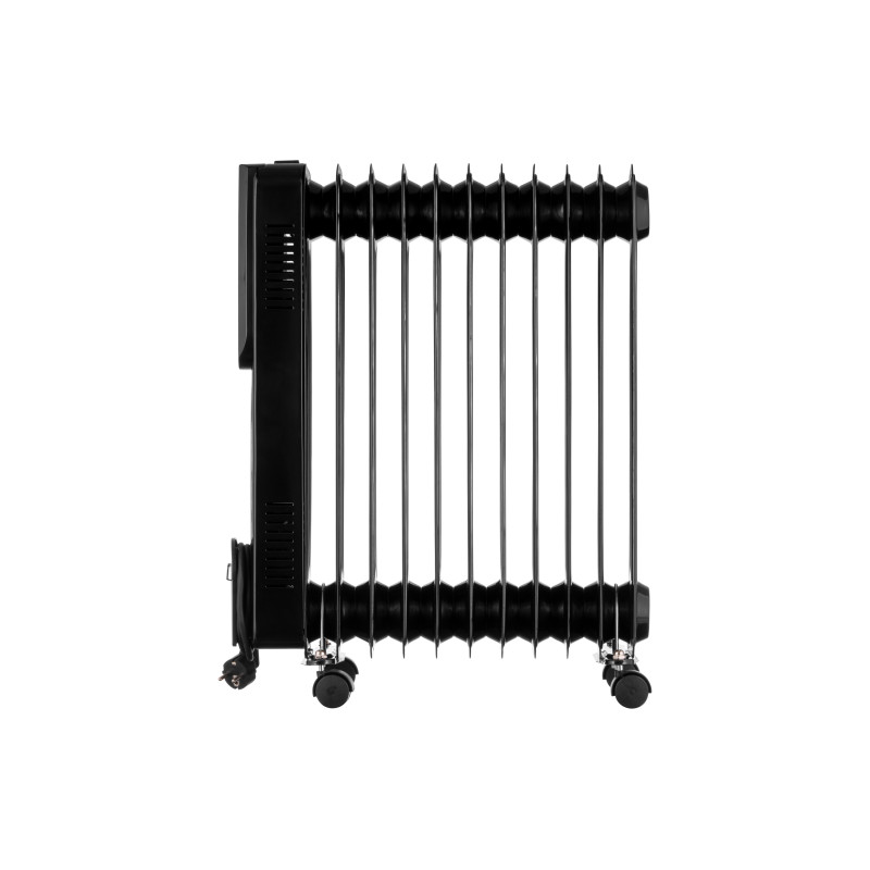 ARDESTO Обігрівач оливний, 25м2, 2500Вт, електр. упр-ння, 11 секцій, пульт ДК, чорний (OFH-E11X2)