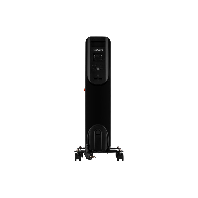 ARDESTO Обігрівач оливний, 25м2, 2500Вт, електр. упр-ння, 11 секцій, пульт ДК, чорний (OFH-E11X2)