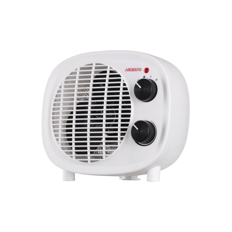 ARDESTO Тепловентилятор, 20м2, 2000Вт, мех. упр-ння, спіральний нагрів. елемент, білий/чорний (FHY-2000WB)