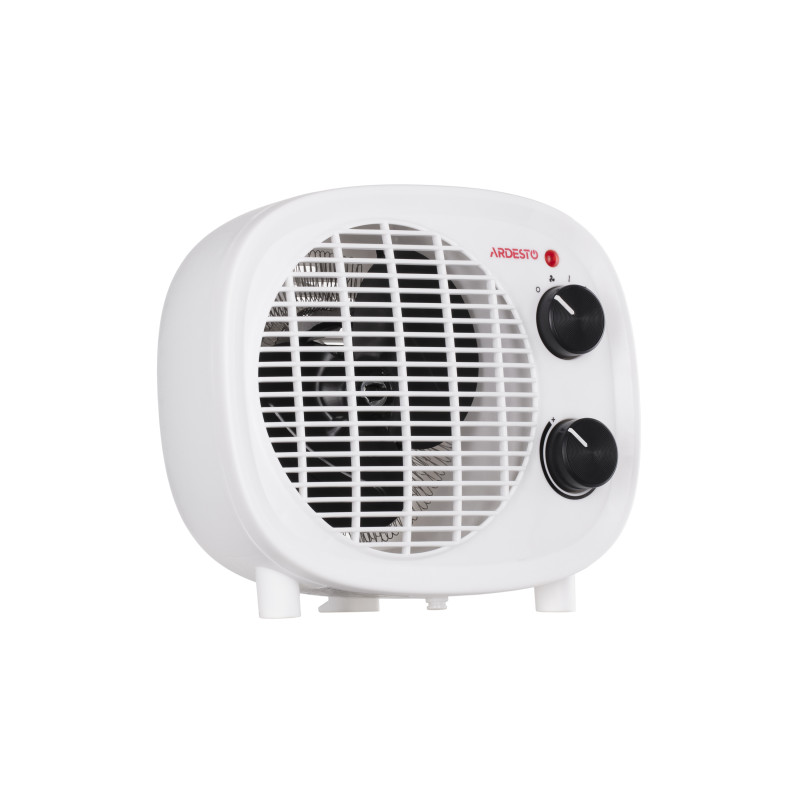 ARDESTO Тепловентилятор, 20м2, 2000Вт, мех. упр-ння, спіральний нагрів. елемент, білий/чорний (FHY-2000WB)