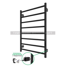 ARDESTO Рушникосушка електрична Classik-TR K, 770x530х80мм, таймер-регулятор, сталь, чорний матовий (61060206BM)