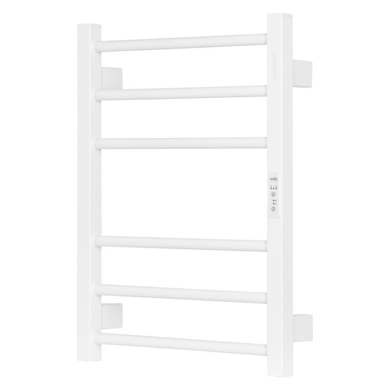 ARDESTO Рушникосушка електрична Square-TR K, 570х430х80мм, таймер-регулятор, сталь, білий матовий (61070006WM)