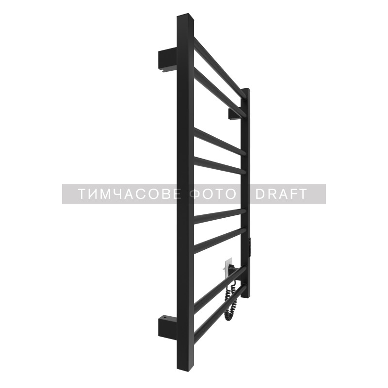 ARDESTO Рушникосушка електрична Square-TR K, таймер-регулятор, сталь, чорний матовий (61070206BM)