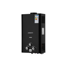 ARDESTO Газова колонка X1, 10 л/хв., 20 кВт, розпалювання від батарейок, дисплей, чорний (TFGBH-10B-X1-BLACK)