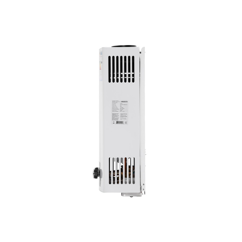 ARDESTO Газова колонка X2, 10 л/хв., 20 кВт, розпалювання від батарейок, дисплей, білий (TFGBH-10B-X2-WHITE)