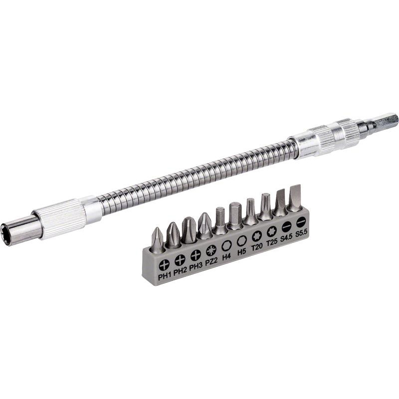 BOSCH Гнучкий подовжувач 200 мм + 10 біт (2608522376)