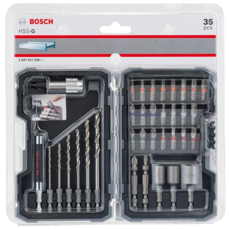 BOSCH Набір біт и свердл PRO-Mix Metal, 35 шт (2607017328)