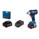 BOSCH Гайкокрут Professional GDS 18V-400 акум, 2* 18 В GBA 5 Аг, 400 Нм, 0-2500 об/хв, ЗУ GAL 18V-40, кейс, зажим квадрат, 1.87 кг (06019K0020)