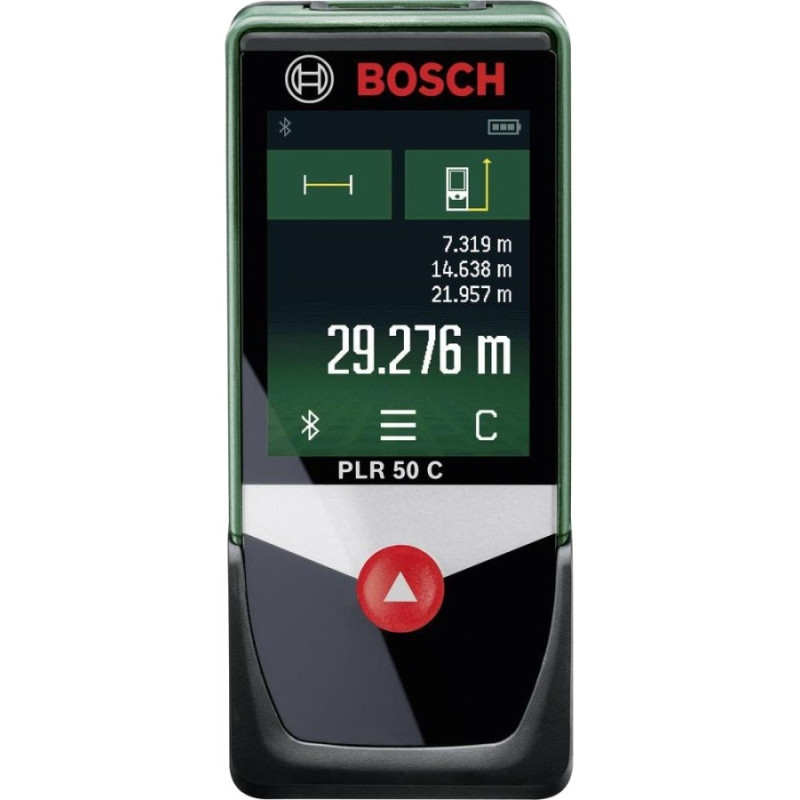 BOSCH Далекомір лазерний PLR 50 C, 0.05–50м, ±2.0мм, Bluetooth (0603672220)