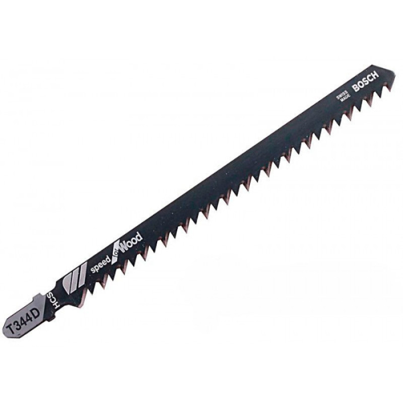BOSCH Полотно пиляльне для електролобзика по дереву HSC, T344 D, 4х152мм, 2шт (2609256720)