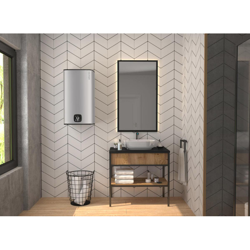 Atlantic Водонагрівач (бойлер) електричний Steatite Cube WI-FI ES-VM 100 S4 C2 WD (2400W) silver 100 літрів (861340)