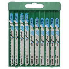 BOSCH Набір пилочок для лобзикових пил, по металу, 10од (2609256745)