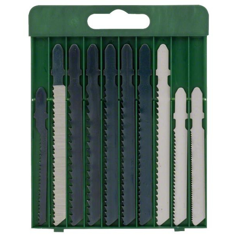 BOSCH Набір пилочок для лобзикових пил, дерево/метал/пластик, 10 од. (2607019461)