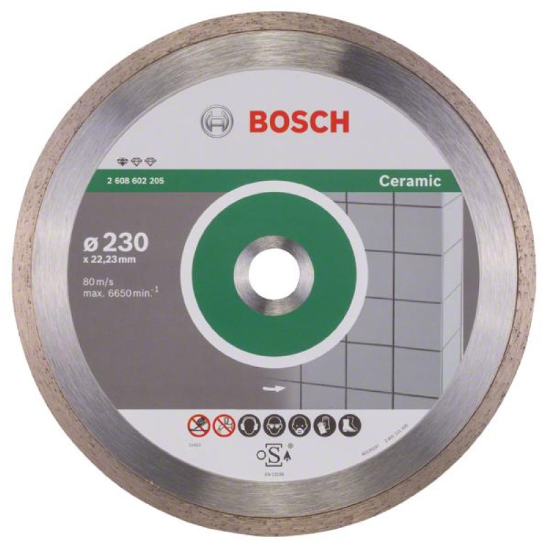 BOSCH Алмазний диск Standard for Ceramic 230-22.23 (2608602205)