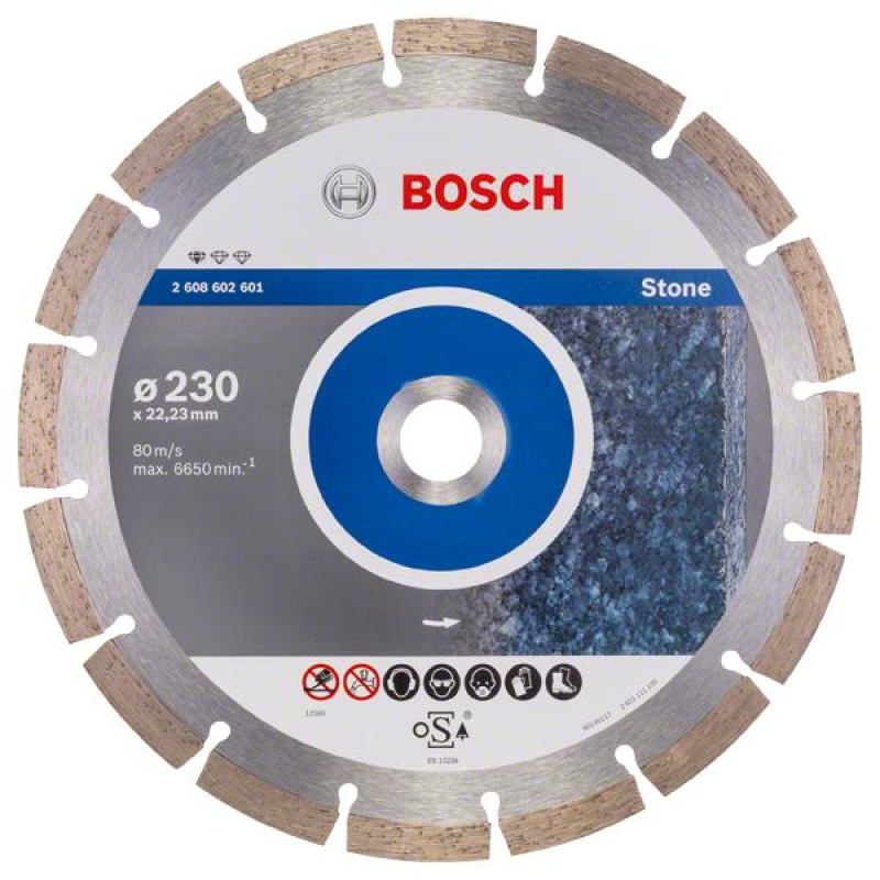 BOSCH Алмазний диск Standard for Stone 230-22,23 (2608602601)