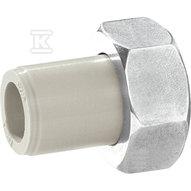 KAN-therm Соединитель с накидной гайкой с уплотнительной прокладкой 25 1 (1209105002)