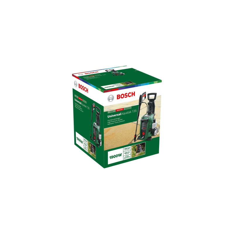 BOSCH Мийка високого тиску UniversalAquatak 135, 1900Вт, 135 бар, 410 л/год, 7.9 кг, насадка 3-в-1 (06008A7C00)