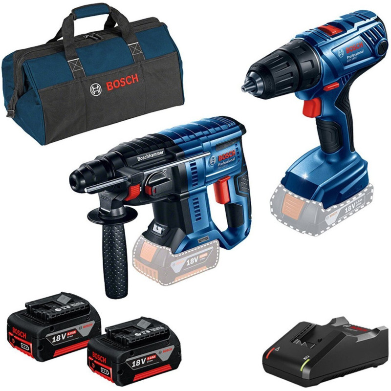 BOSCH Набір інструменту Professional перфоратор GBH 180-LI + дриль-шуруповерт GSR 180-LI (0615990M31)