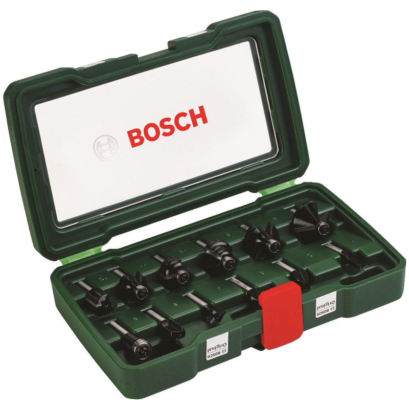 BOSCH Набір фрез по дереву Expert for Wood 8мм, 12шт (2607019466)