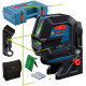 BOSCH Нівелір лазерний Professional GCL 2-50 G, до 15 м, ± 0.3 мм/м, в чемодані з тримачем RM 10, затиском DK 10, чохлом, мішенню, 0.58 кг (0601066M02)