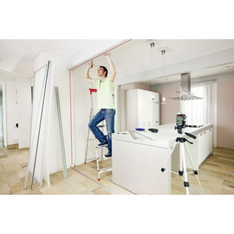 BOSCH Нівелір лазерний PLL 360, точність ± 0.4 мм/м, червоного кольору (0603663000)