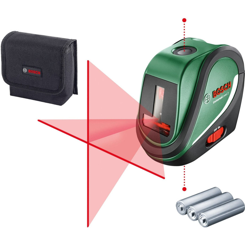 BOSCH Нівелір лазерний UniversalLevel2, до 10м, 0.5мм/м, 0.46кг (0603663802)