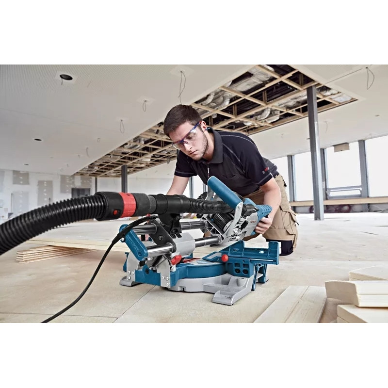 BOSCH Пила торцювальна Professional GCM 8 SJL 1600Вт диск 216мм 17.3кг (0601B19100)