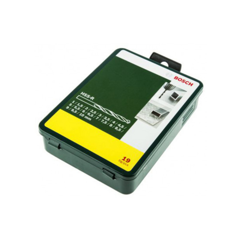 BOSCH Набір свердл 19 шт. HSS-R 1-10 ММ (2607019435)