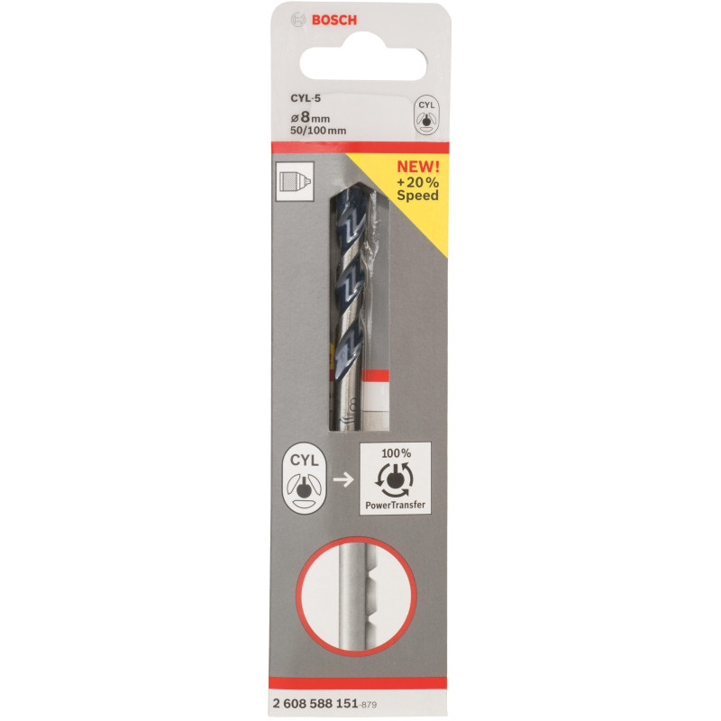 BOSCH Свердло по бетону CYL-5, 8х50х100мм (2608588151)