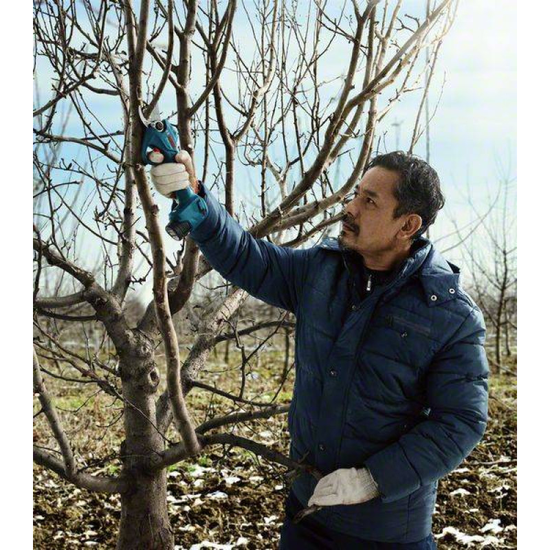 BOSCH Секатор Pro Pruner акумуляторний, 12В, 3.0 Ач, до 25мм, 1кг, сет. 2 ак. (06019K1021)