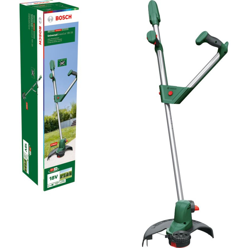 BOSCH Тример садовий акумуляторний UniversalGrassCut 18V-26 26см 2.3кг (без АКБ та ЗП) (06008C1D04)