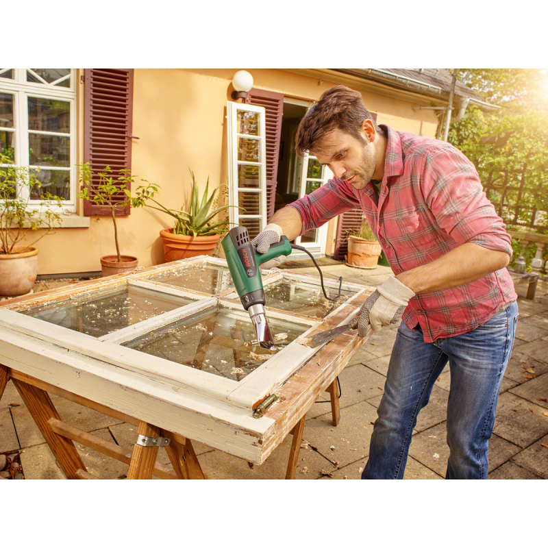 BOSCH Фен будівельний UniversalHeat 600, 1800Вт, 50/300/600°C, 200/350/500л•хв, 0.53кг (06032A6120)