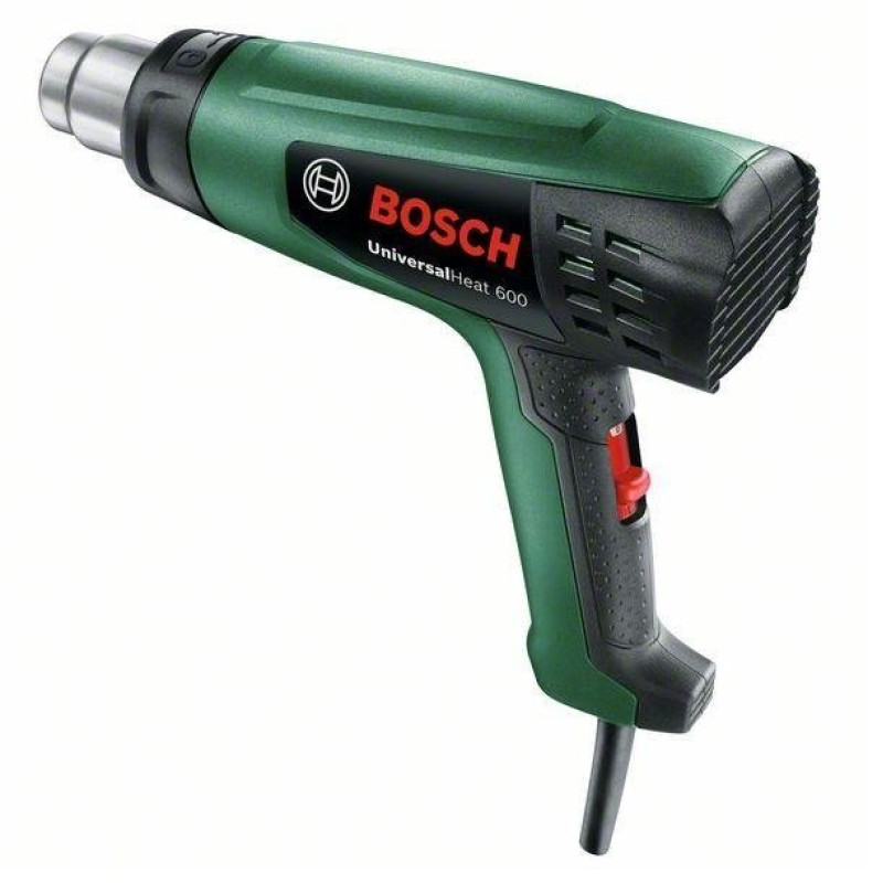 BOSCH Фен будівельний UniversalHeat 600, 1800Вт, 50/300/600°C, 200/350/500л•хв, 0.53кг (06032A6120)