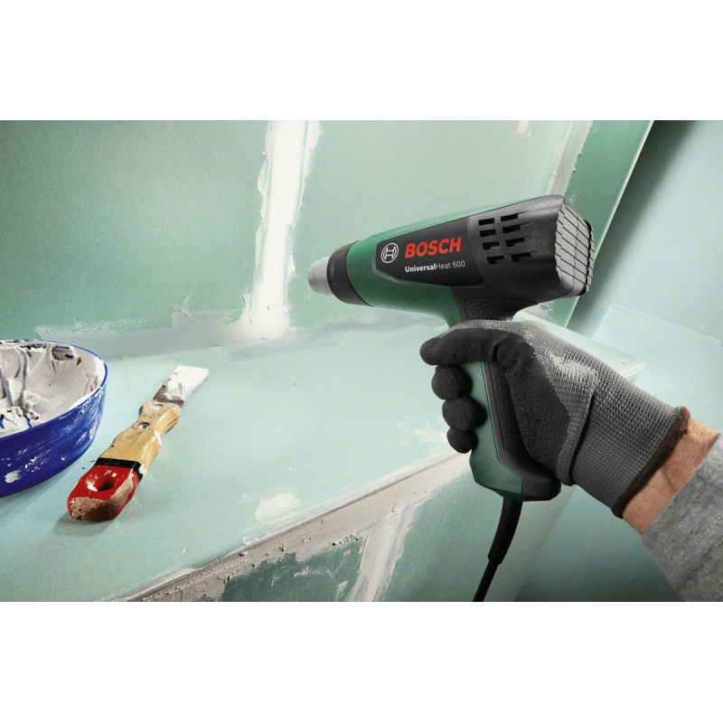 BOSCH Фен будівельний UniversalHeat 600, 1800Вт, 50/300/600°C, 200/350/500л•хв, 0.53кг (06032A6120)