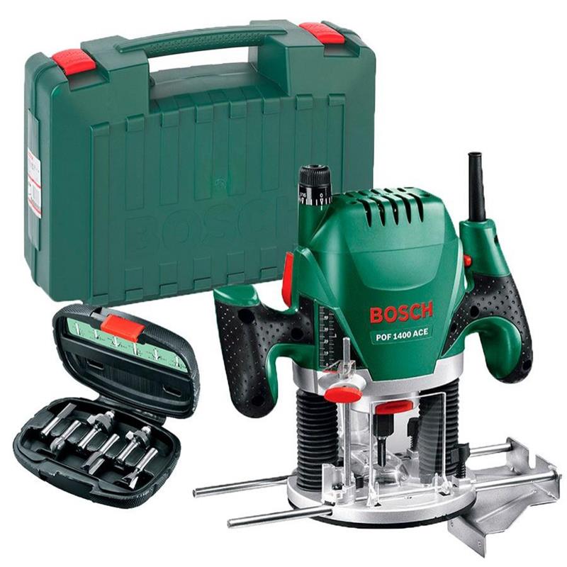 BOSCH Фрезер POF 1400 + Набір 6 фрез (060326C801)